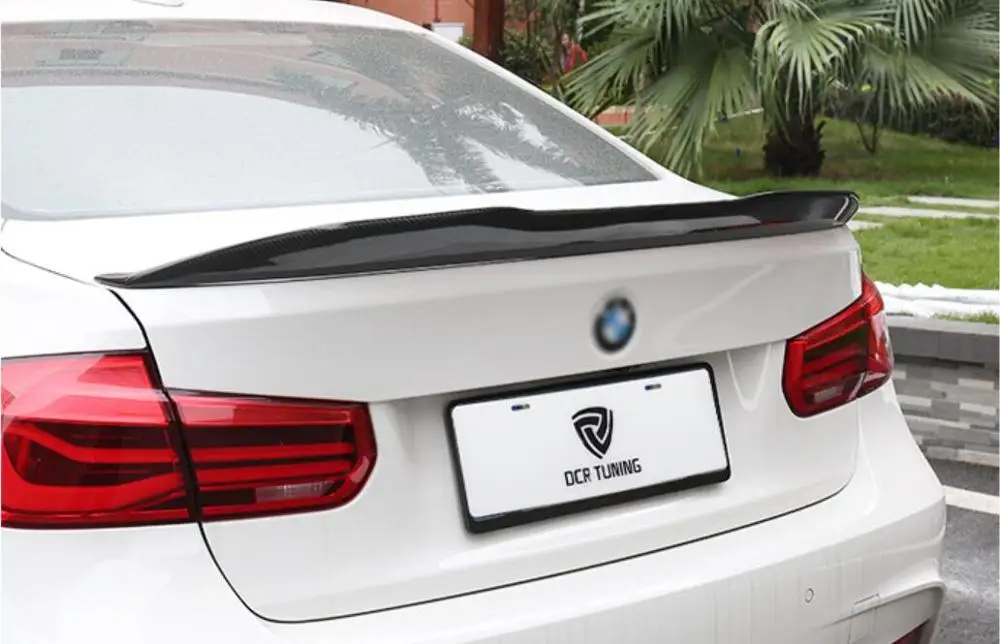 Carbon Fiber Car Rear Wing Trunk Lip Spoilers For Bmw 3 Series F30 320i