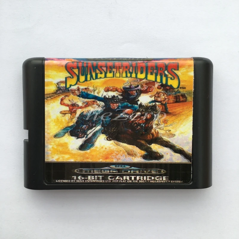 Sunsetrider EU/JAP оболочка для 16 битной игровой карты для системы Genesis для sega Mega Drive