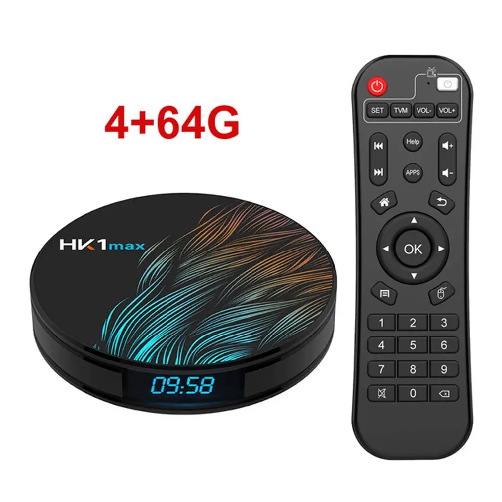 Android 9,0 Мини Смарт ТВ приставка 2,4G/5G Wifi RK3318 четырехъядерный Смарт Декодер медиаплеер 4+ 64G ТВ приставка Android приставка