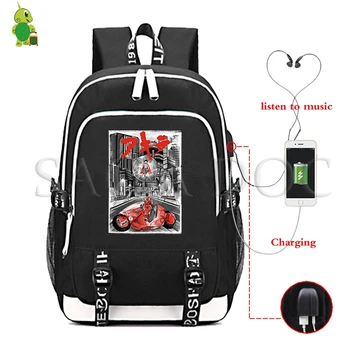 

Mochila Feminina Anime Backpacks Akira Backpack Women USB Charge Laptop Backpack Men School Bags for Teenage Girls Travel Bags