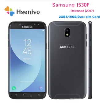 Samsung-teléfono inteligente Galaxy J5 (2017) J530F, teléfono móvil Original libre con pantalla de 5,2 pulgadas, octa-core, 2GB RAM, 16GB ROM, LTE, cámara de 13.0mp, Tarjeta SIM Dual, 1080P