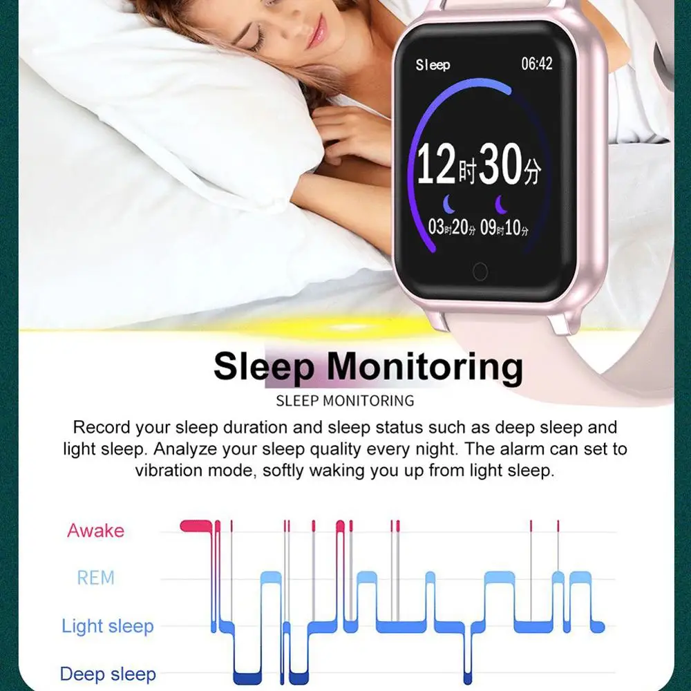 T70 Smart watches Waterproof Sports for iphone Smartwatch Heart Rate Monitor Blood Pressure For Women men
