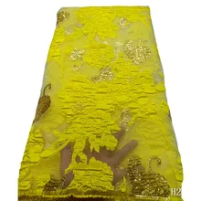 Синтетическая жаккардовая парча полиэстер бронзовая органза ткань для фетра лоскутное платье швейная Женская ткань одежда