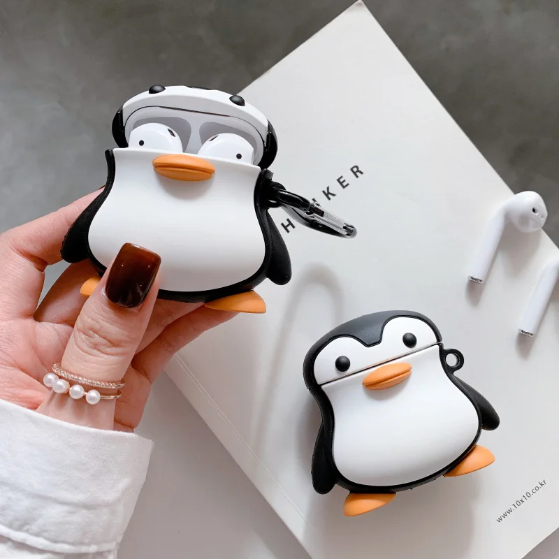 

Cute Cartoon Bluetooth Wireless Earphone Case For Apple AirPods 2 Silicone Charging Headphones Case for Airpods Protective Cover