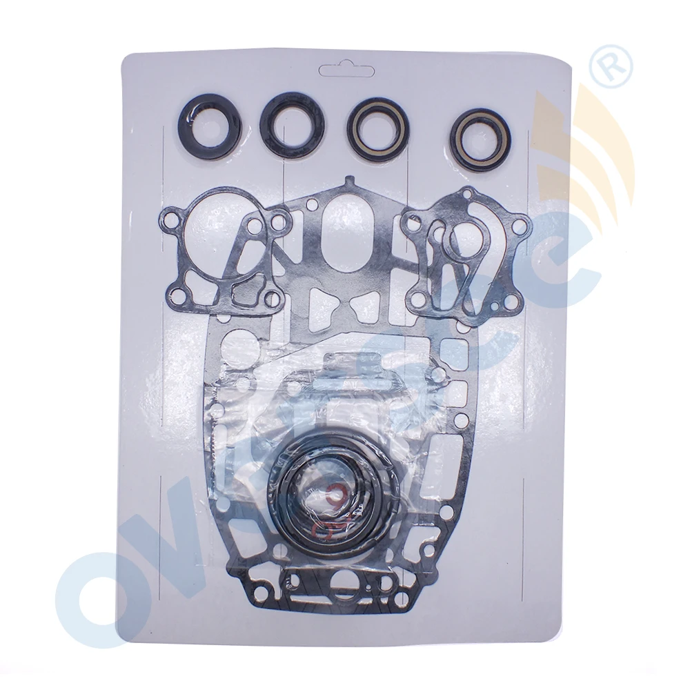 6H4-W0001 Gear Box Gasket Kit For Yamaha Outboard Motor Parts 3 Cyliner Lower Unit Seal Kit 18-2792 40HP Replaces 6H4-W0001-21