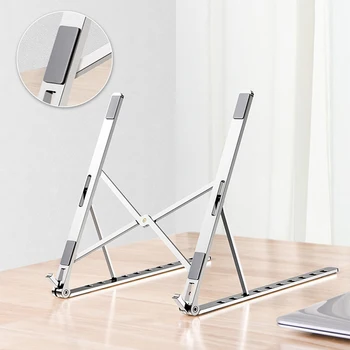 

Aluminum Alloy Notebook Computer Bracket Portable Cooling Device Folding Raised Support for Laptop Accessories