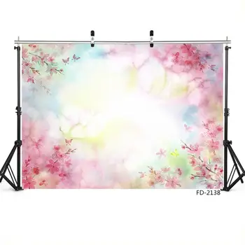 

Dreamy Flower Garland Birthday Party Background Decor For Baby Shower Children Portrait Photography Backdrop Photo Studio Props