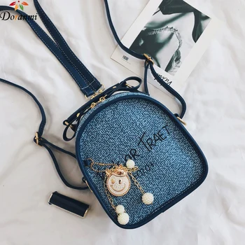 

DORANMI Plaid Schoolbag Women's Backpacks 2020 Small Rucksack Female Back Shoulder Bag Letter Printed Back Book Bag Mochila B574