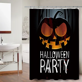 

Halloween Cartoon Shower Curtains Bathroom Curtain Waterproof Ecofriendly Polyester Fabric Multi-color Shower Curtains