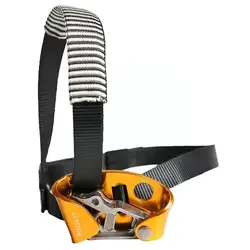 Left Foot Ascender Riser Outdoor Mountaineering Rock Accessories Mountaineering Ascender Foot Climbing Rope D8h4
