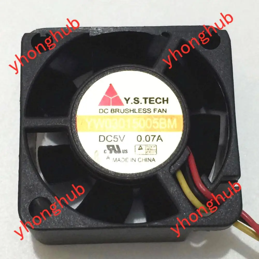 Y.S TECH YW03015005BM DC 5V 0.07A 30x30x15 мм 3 провода Сервер вентилятор охлаждения|fan dc|cooling fanfan dc 5v |