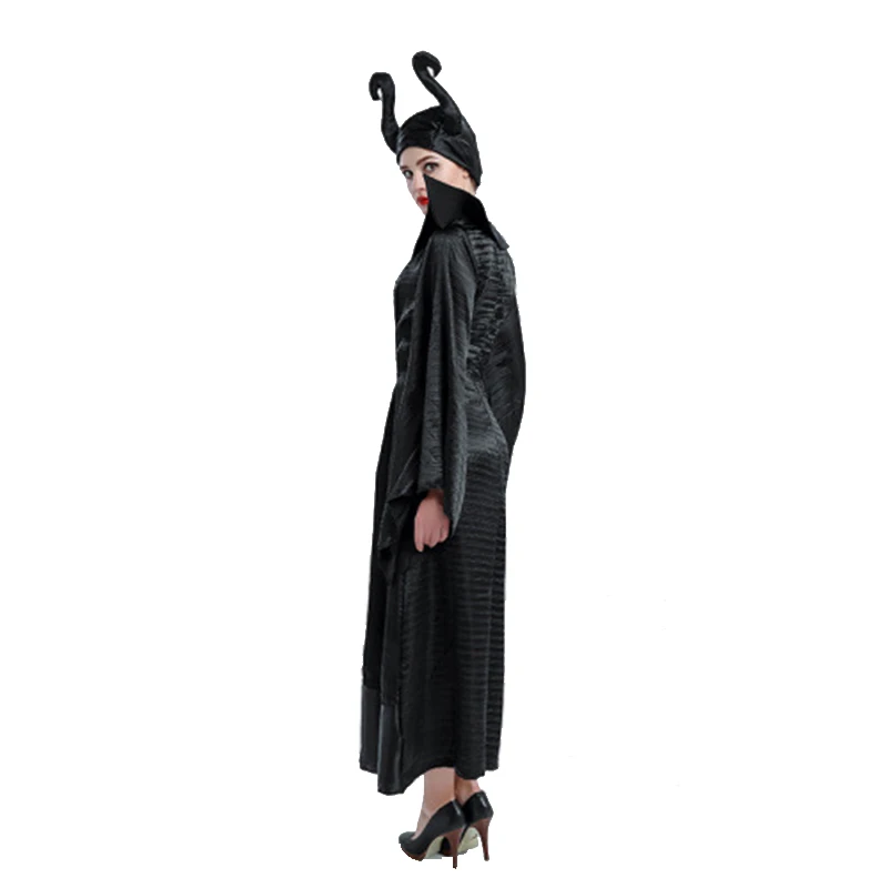 Карнавальный женский костюм малефисенты Фея демон злая ведьма косплей Хэллоуин нарядное платье