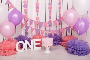 

vinyl photography backdrop girl balloons birthday party background photocall fotografia photobooth