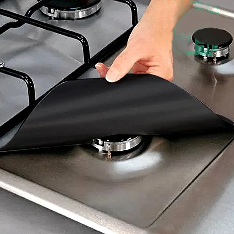 1/4PC Stove Protector Cover Liner Gas Stove Protector Gas Stovetop Burner Kitchen Accessories Mat Cooker Cover