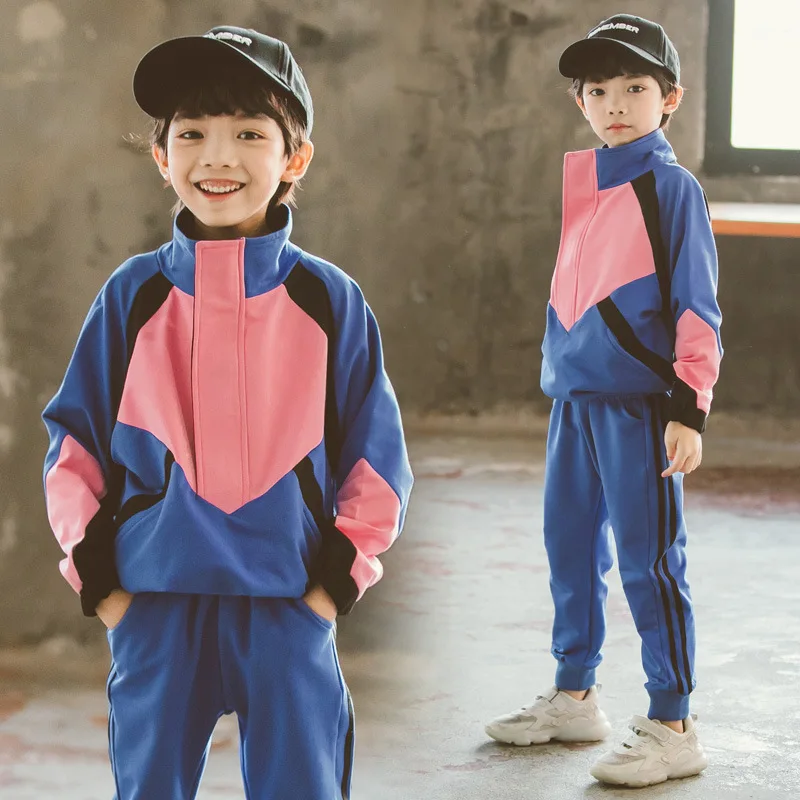 

BOY'S Autumn Set 2019 Spring Clothing Korean-style Western Style Hoodie Children Big Boy Handsome Sports Jackets Fashion Childre