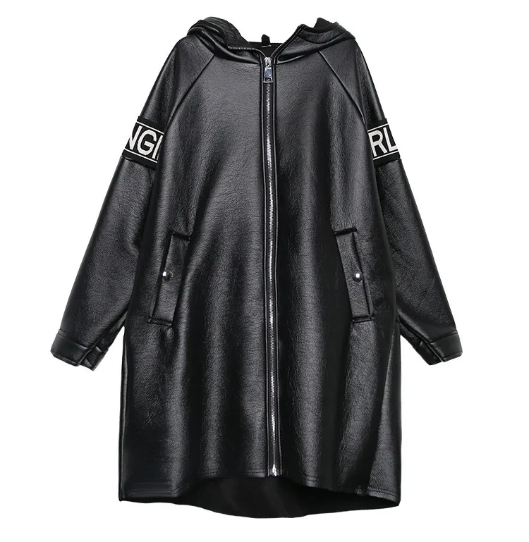 Max LuLu, модная Корейская женская зимняя меховая одежда, женские утепленные куртки из искусственной кожи с капюшоном, винтажные длинные пальто из искусственной кожи с принтом