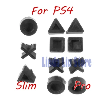 

1set Housing Case Rubber Feet Cover For PS4 Silicon Bottom Rubber Feet Pads Cover Cap For Sony PS 4 Pro Slim Console