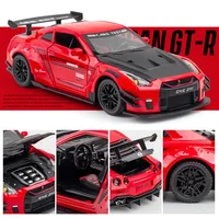 1:24 Nissan Skyline Ares GTR R35 Diecasts & Toy Vehicles Metal Toy Car Model High Simulation Pull Back Collection Kids Toys 2