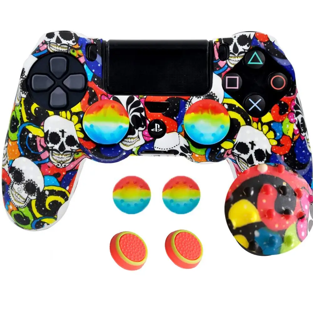Противоскользящий силиконовый защитный чехол для sony playstation 4 PS4 DS4 Pro тонкий контроллер Thumb Grip Caps \(4 палочки для большого пальца