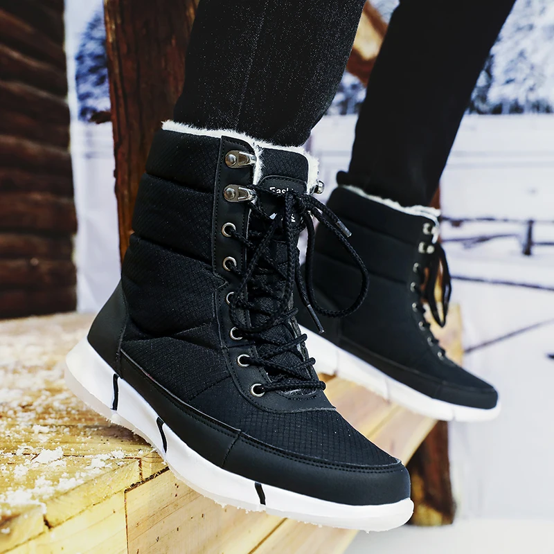 Новинка 2019 года зимние ботинки повседневные мужские Ботильоны Мужская защитная