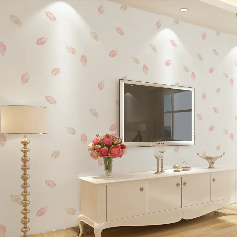 

10m*0.53m Modern simple leaf wallpaper fresh solid color and full of leaves version for option living room bedroom wallpaper roll