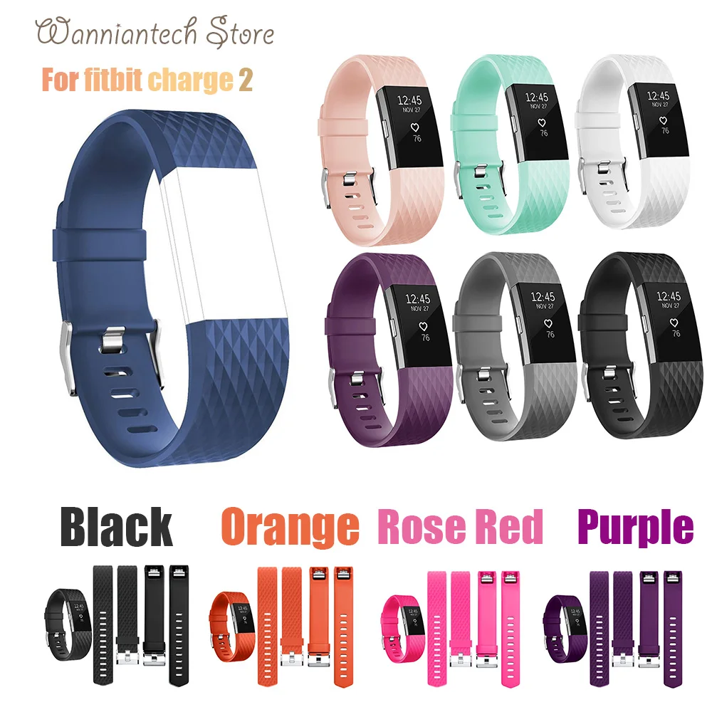

Smart Watch Band for Fitbit Charge 2 Silicone Wristband Strap Replacement Smart Watch Bracelet Fit for Fitbit Charge 2 Band