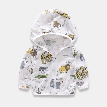 

Children's Sunscreens Super Thin Breathable Men and Girls Jacket Korean Version of The Children's Air Tunic Baby Sun Protective