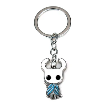 

12pcs Game Hollow Knight Keychain Keyring Cartoon Pendant Key chain Holder Women Figure fashion gift brelok Chaveiro llaveros