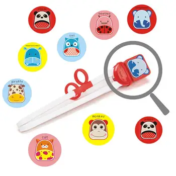 

Cartoon Animal Silicone Baby Beginners Training Chopsticks Helper Tableware