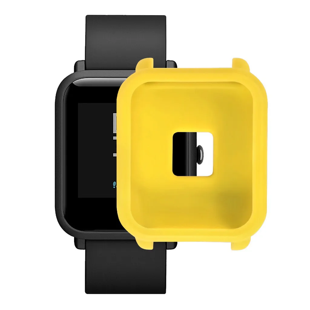 Мягкий силиконовый чехол с полной защитой для умных часов Huami Amazfit Bip Youth Watch с защитой экрана Relogio Inteligente