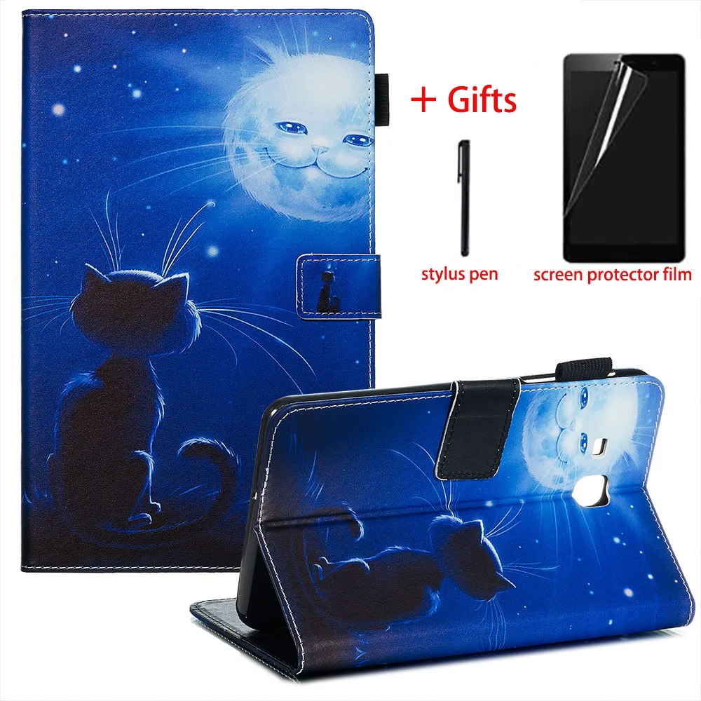

PU Leather Case For Samsung Galaxy Tab A 7.0 2016 SM-T280 SM-T285 Tablet Stand Cover For Galaxy Tab A 7.0 Case + Film + Pen