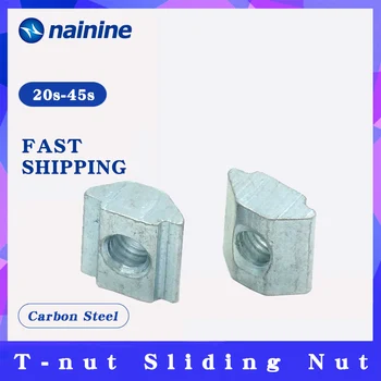 

[M3 M4 M5 M6 M8] Slot T-nut Sliding Nut For 2020 3030 4040 4545 Profile Slot T Nut Aluminum Extrusions Furniture
