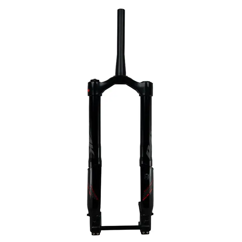 Вилка Pasak Fat Bike 2"* 5,0" пневматическая подвеска вилка через ось 15*150 мм коническая труба 1 1/8-1 1/2 дисковый тормоз вилки для горного велосипеда - Цвет: Black