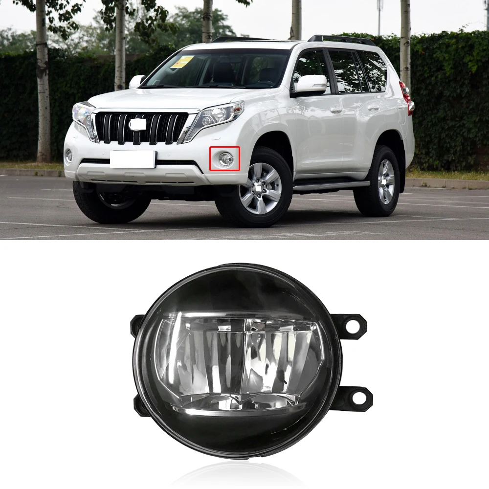 Capqx для Toyota Land Cruiser Prado LC200 16-18 ПТФ в передний бампер автомобильная лампа DRL дневные ходовые огни Светодиодный противотуманный фонарь FogLight