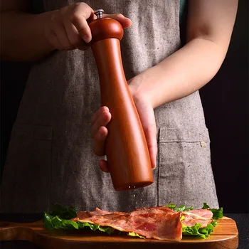 

Solid wood freshly ground pepper grinder spice sea salt pepper pepper sesame pepper grain grinder kitchen tool