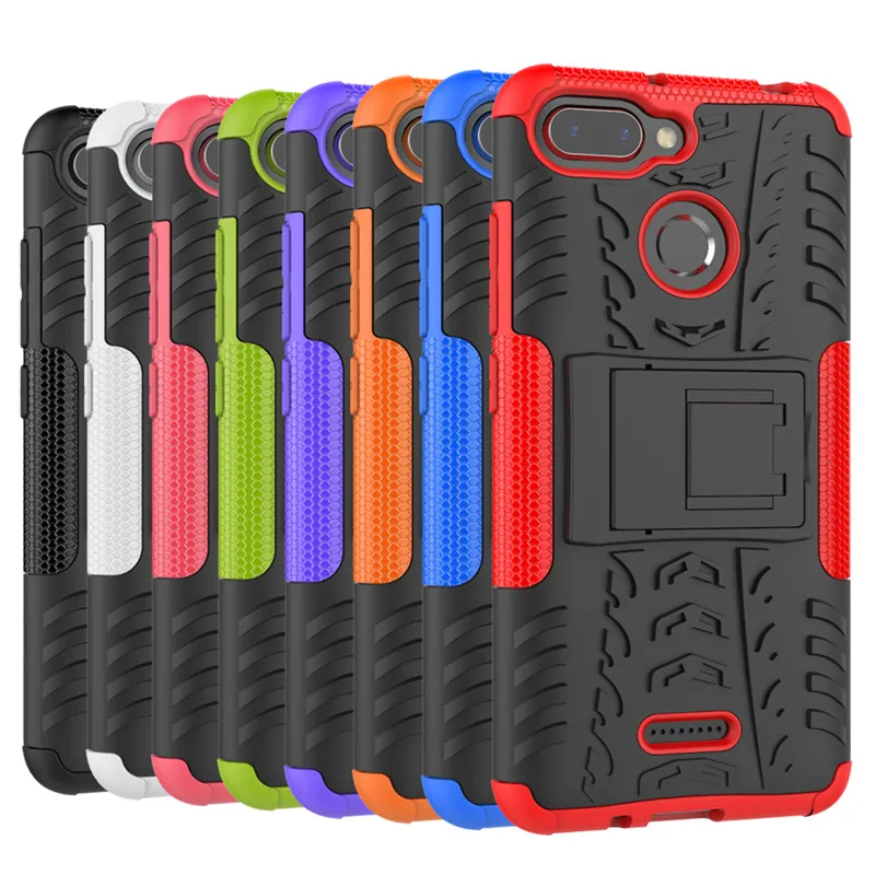 For Xiaomi Redmi 6 Case Slicone Kickstand Shockproof Phone Case Cover For Xiaomi Redmi 6 Armor Back Cover Funda Capa Redmi 6
