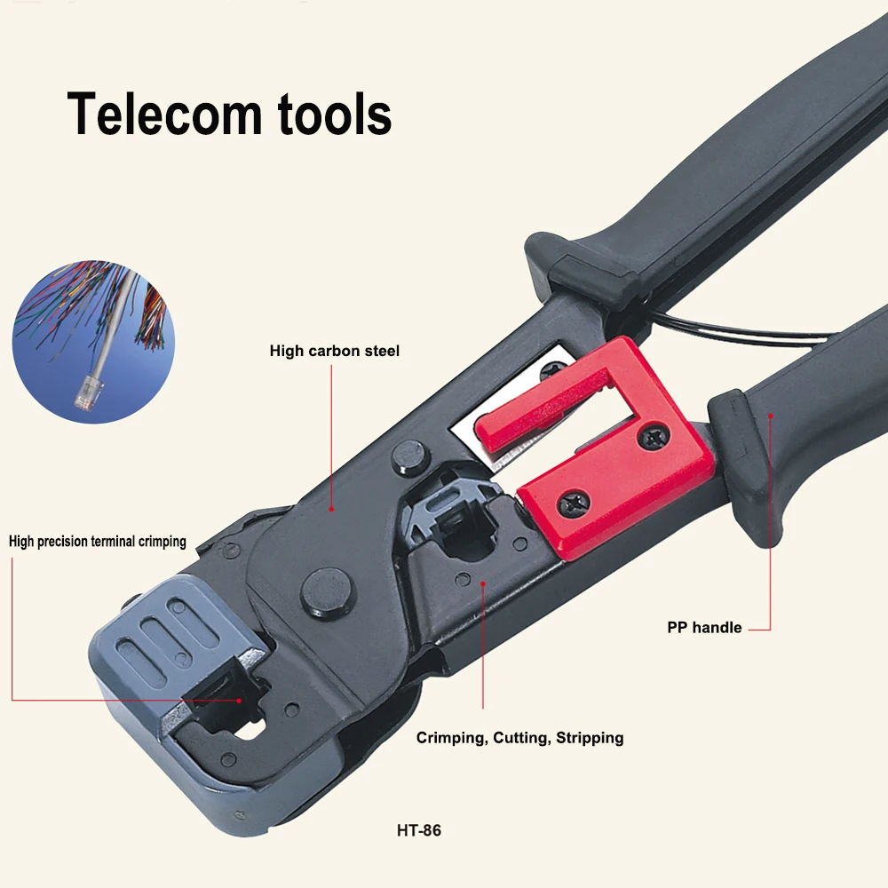 Фото Плоский или круглый инструмент для зачистки кабеля UTP Cat4 Cat6, универсальный инструмент для зачистки кабеля, плоскогубцы для зачистки сети №5
