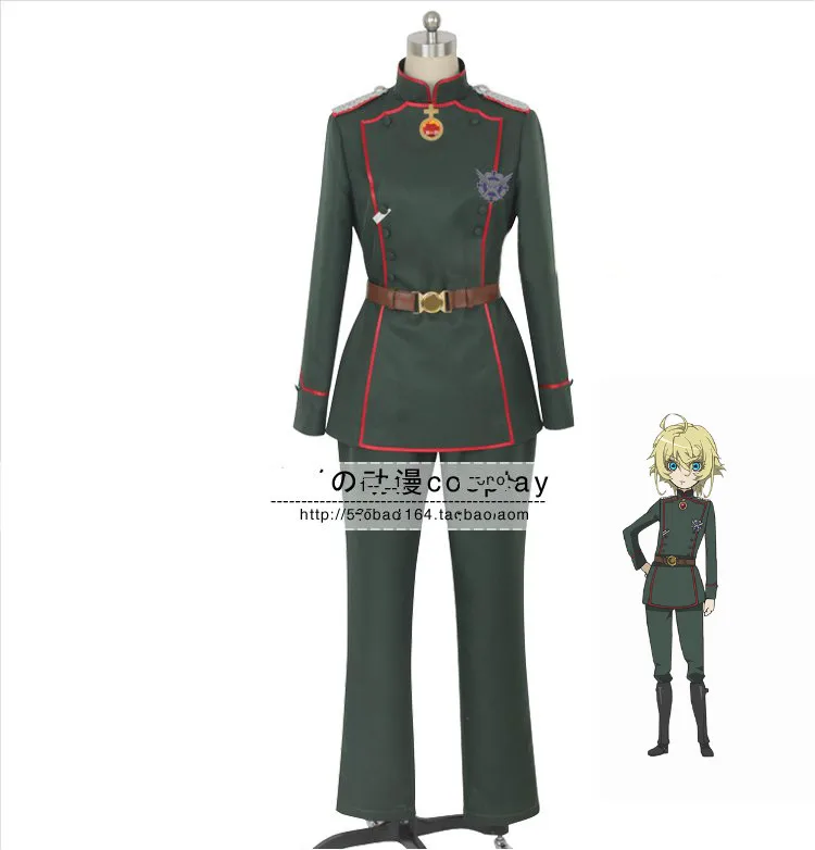 Аниме Сага Тани зло Youjo Senki Tanya von degurecaff Косплей Костюм на заказ костюмы Хэллоуин