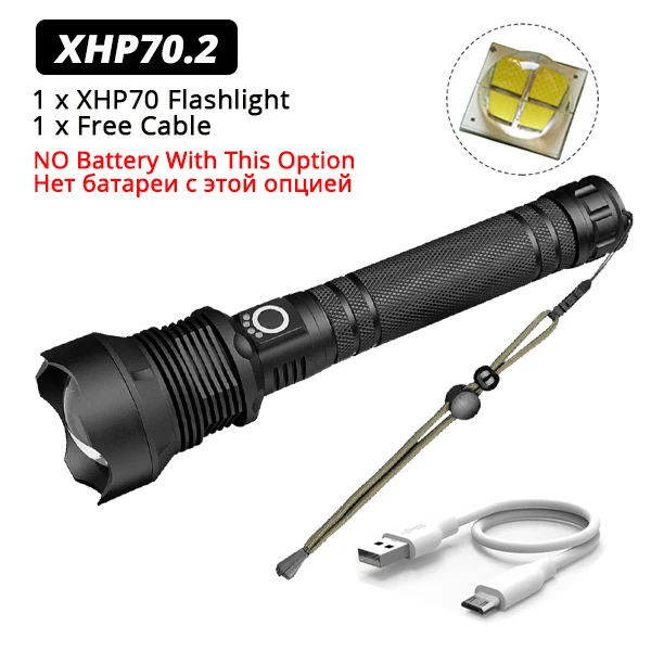 Сверхмощный XHP90 светодиодный светильник-вспышка Xlamp XHP70.2 Тактический светильник-вспышка XHP50 USB фонарь с зумом для охоты 26650 безопасный молоток - Испускаемый цвет: Package D