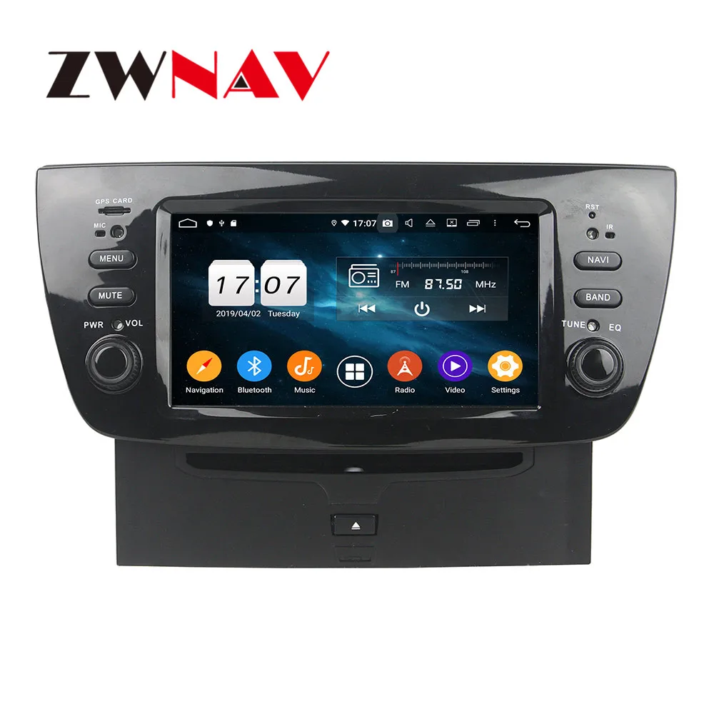 Discount Android 9 4+64G DSP IPS Car DVD Player GPS Navigation For FIAT DOBLO 2010-2014  Head Unit Multimedia Player Tape Recorder 3