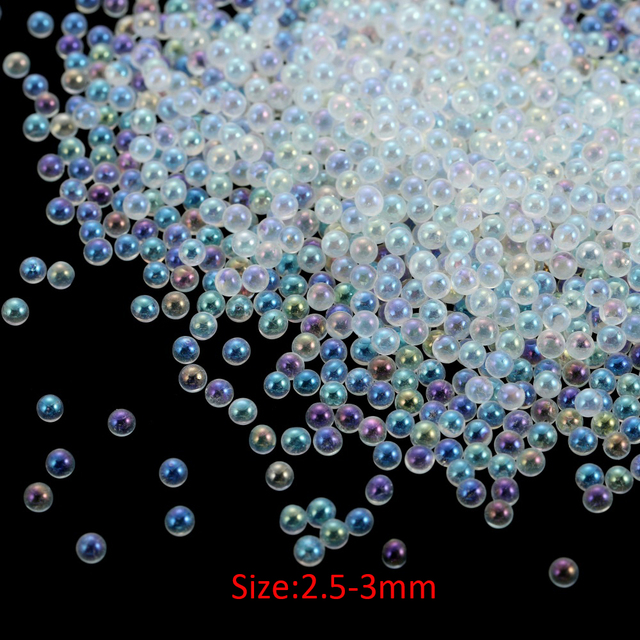 Tiny Crystal Glass Balls Rhinestones For Nails Microbead Caviar Beads Resin Filling for Silicone Mold UV Resin Epoxy Filler