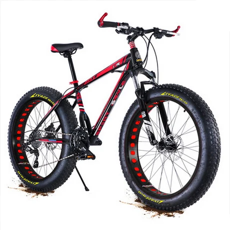 black red X-Front бренд снегоход 21/27 скорость 2" 4 Fat Tire MTB горный велосипед внедорожный редуктор для велосипеда - Цвет: black red