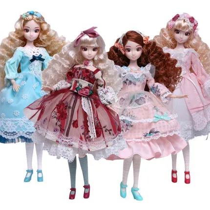 Кукла Принцесса с платьем 30 см 3D глаза Bjd подвижное тело 1/6 женские модные куклы