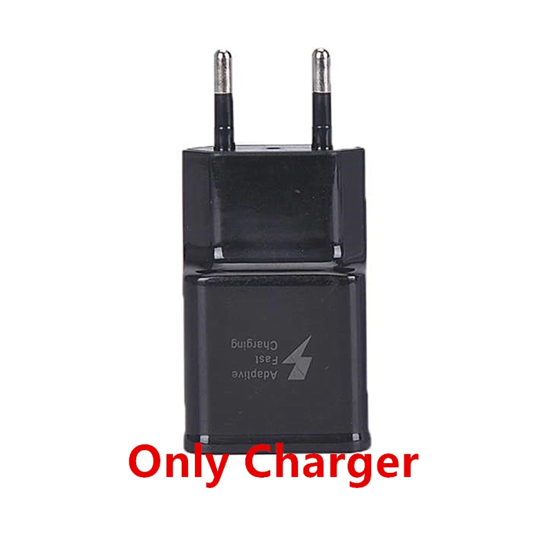 only charger black Для samsung A7 A6 J4 J6 J7 Neo huawei Honor 9 lite zte Blade V7 V8 9V 2A Адаптивное быстрое зарядное устройство+ 1 м Micro usb кабель для зарядки - Тип штекера: only charger black