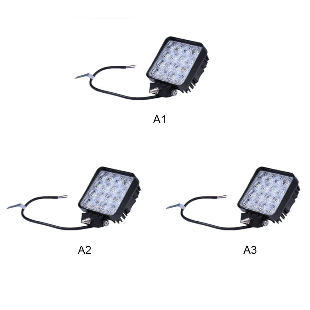 16 светодиодный 12 в 24 в 4x4 автомобиль внедорожник светодиодный светильник бар Точечный светильник прожектор рабочий светильник для автомобиля 48 Вт 3520LM внедорожный светодиодный светильник бар