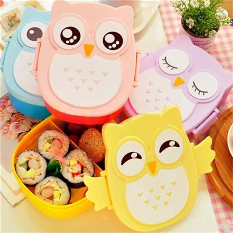 1 шт. Корейская Высококачественная мультяшная Сова Ланч бокс контейнер для еды