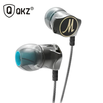 

QKZ DM7 Special Edition Gold Plated Earphones Housing Headset Noise Isolating HD Earphone for Universal Phone Tablet Earbuds
