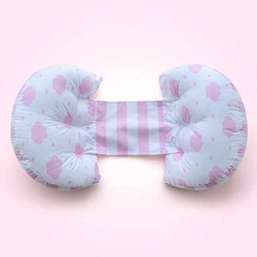 Многофункциональная подушка для беременных женщин u-образная подушка для поддержки живота боковые спальные подушки Подушка для беременных защита талии подушка для сна - Цвет: Pink White Clouds