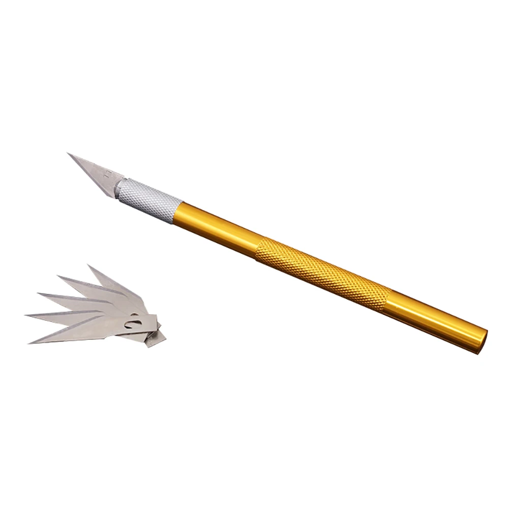 Metal Scalpel Knife Blades Non-slip Cutter Engraving Craft Knives Blades for Mobile Phone Laptop PCB Repair Hand Tools