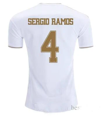 19 20 Real MadridesES футболка для взрослых HAZARD SERGIO ramos BENZEMA ASENSIO ISCO BALE JOVIC Размер S-4XL Футбольная Футболка - Цвет: home5